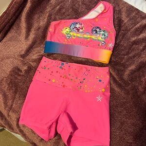 Rebel Pink One-Shoulder Crop Top